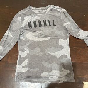 NOBULL Long Sleeve Tee in Gray Camo